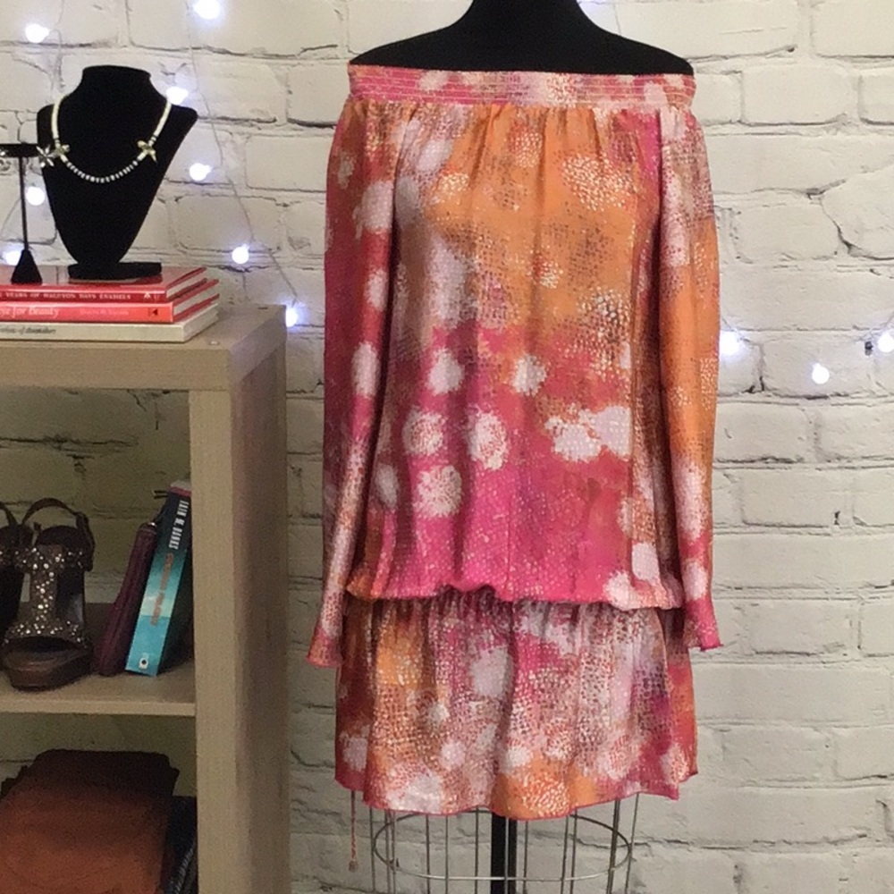 Alexis Off Shoulder Satin Tunic Size Medium